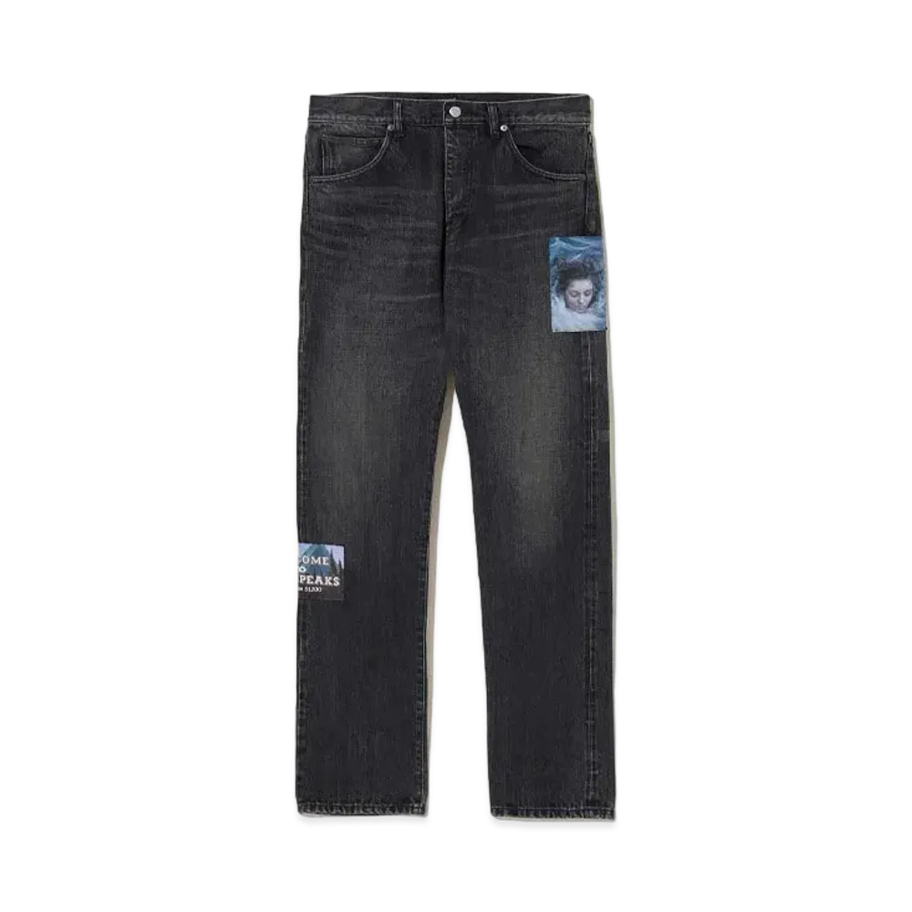 UNDERCOVER Twin Peaks Cotton Denim Pants "Black"