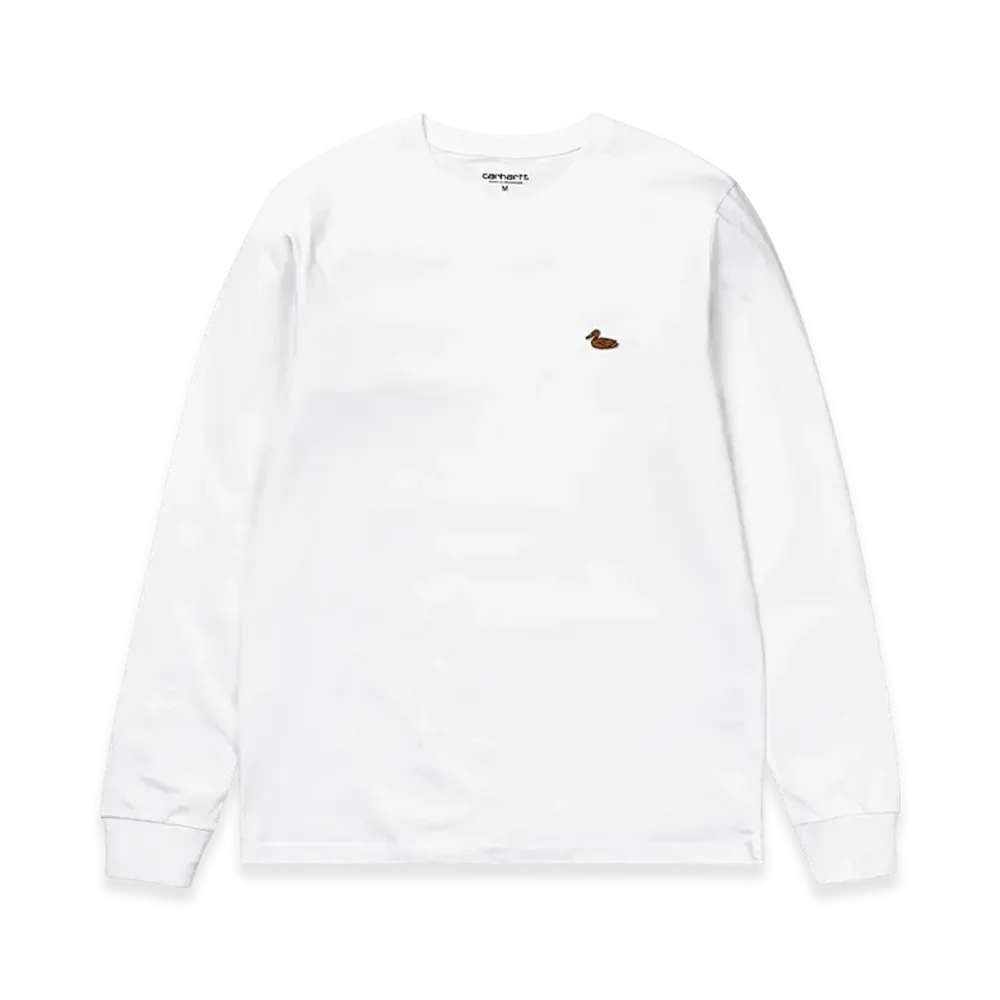 Carhartt WIP Duck Patch Long Sleeve T-Shirt "White"