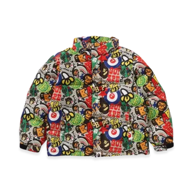 A BATHING APE Bape Milo Assorted Down Jacket "Multi"