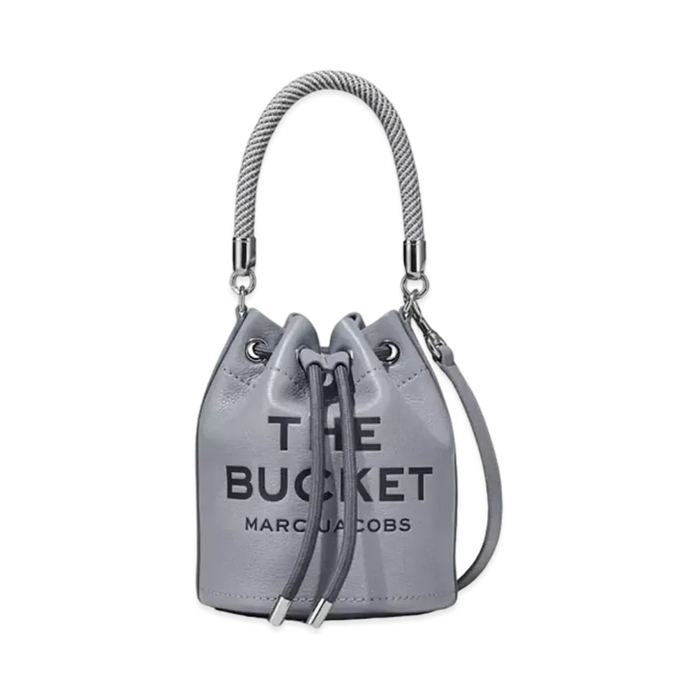 Marc Jacobs The Leather Bucket Bag "Wolf Grey"
