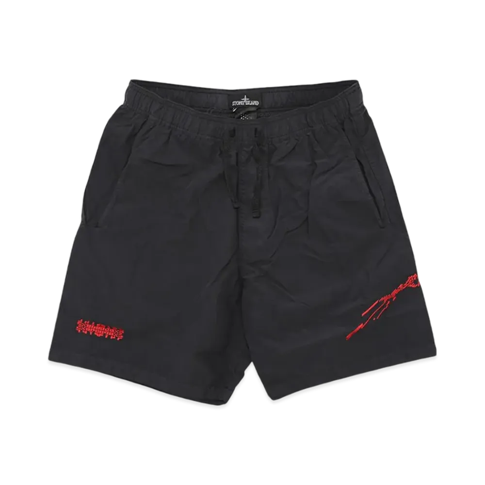 Stone Island B0105 Shadow Wappen Swim Shorts - 21SS "Black"