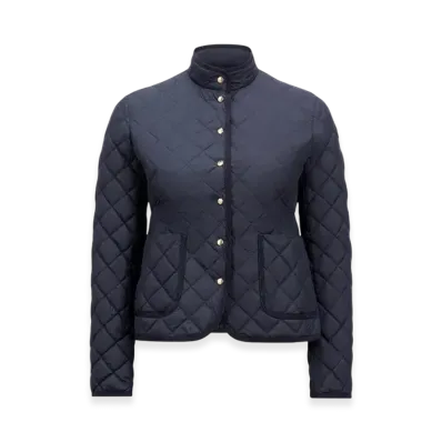 MONCLER Epin Fit & Flare Short Down Jacket "Navy Blue"