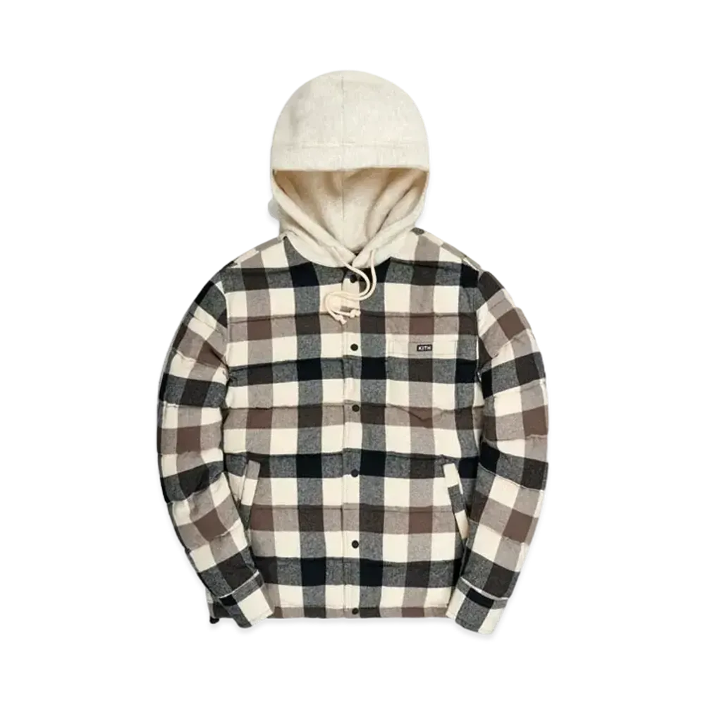 Kith Sterling Quilted Shirt Puffe "Beige Multi"
