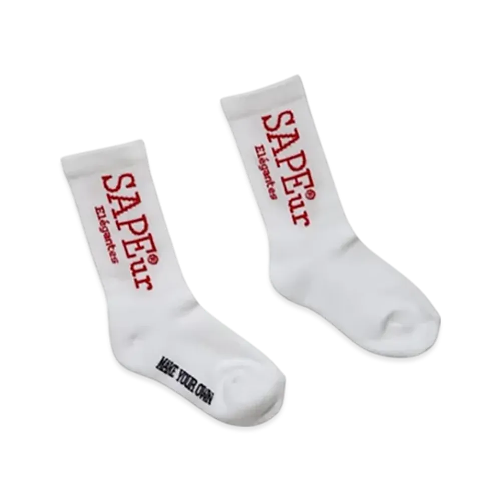 SAPEur Kid's Start Logo Socks "White"