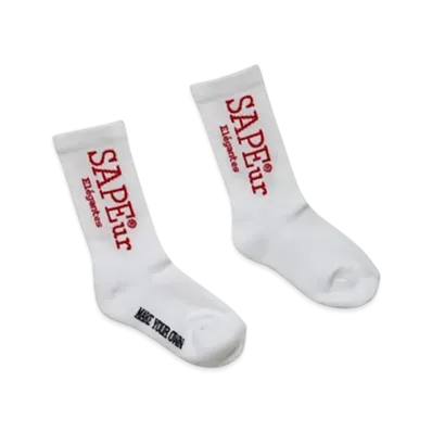 SAPEur Kid's Start Logo Socks "White"