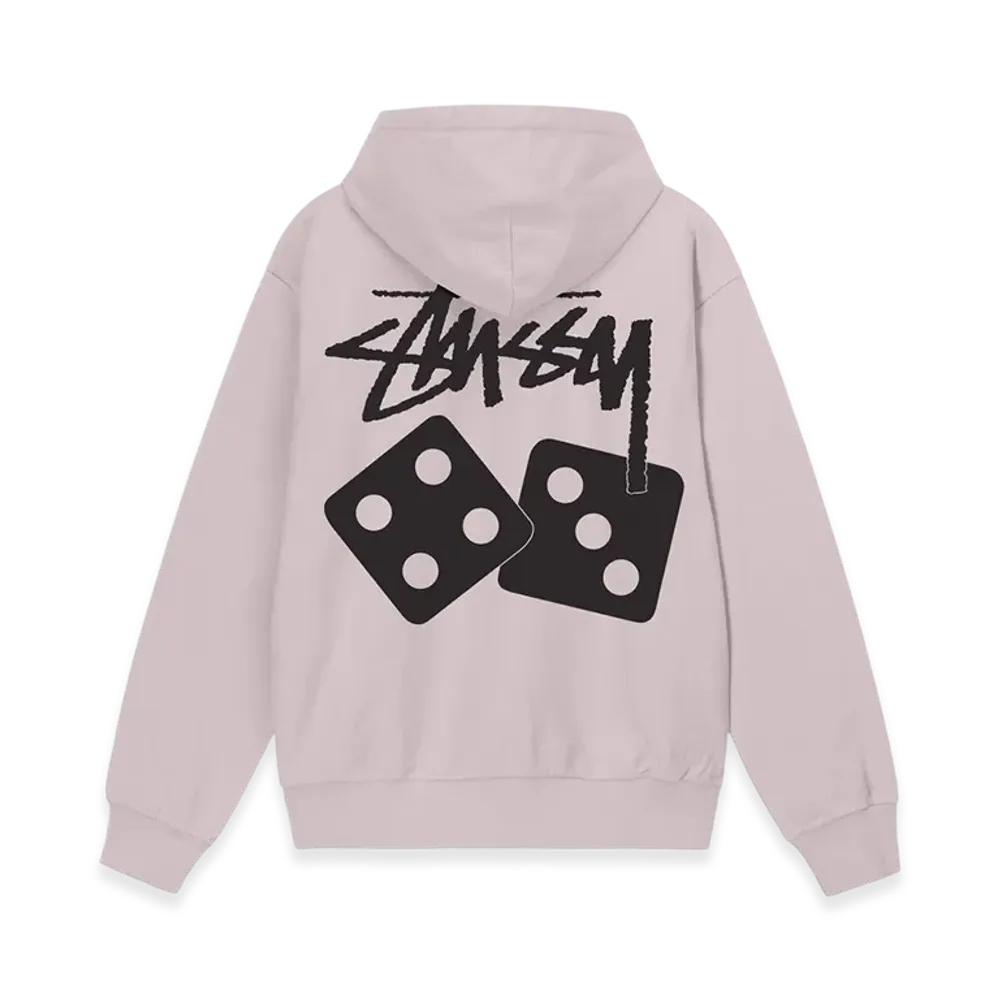 Stussy Dice Pigment Dyed Hoodie "Blush"