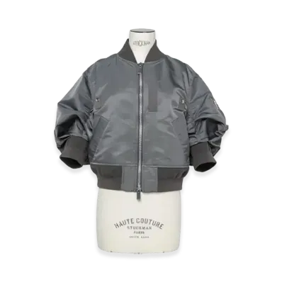 sacai Nylon Twill Blouson "Charcoal Gray"