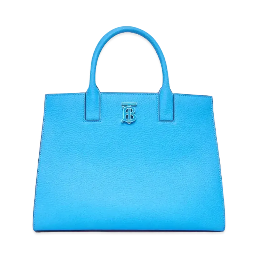 Burberry Mini Leather Francis Bag "Bright Sky Blue"