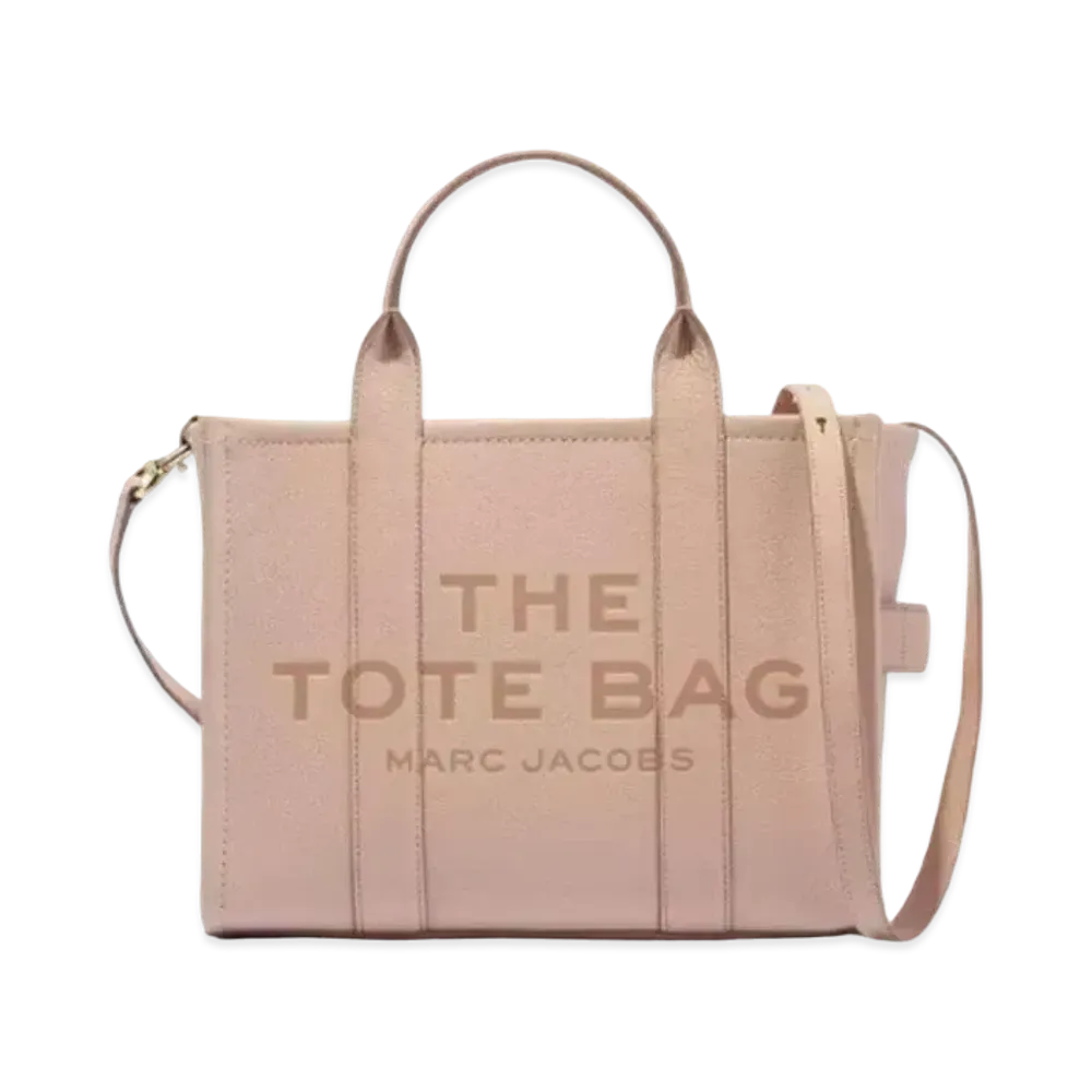 Marc Jacobs The Leather Medium Tote Bag "Rose Dust"