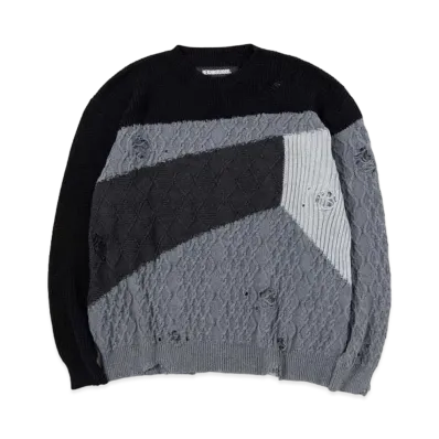 NEIGHBORHOOD Patchwork Sweater "Black"