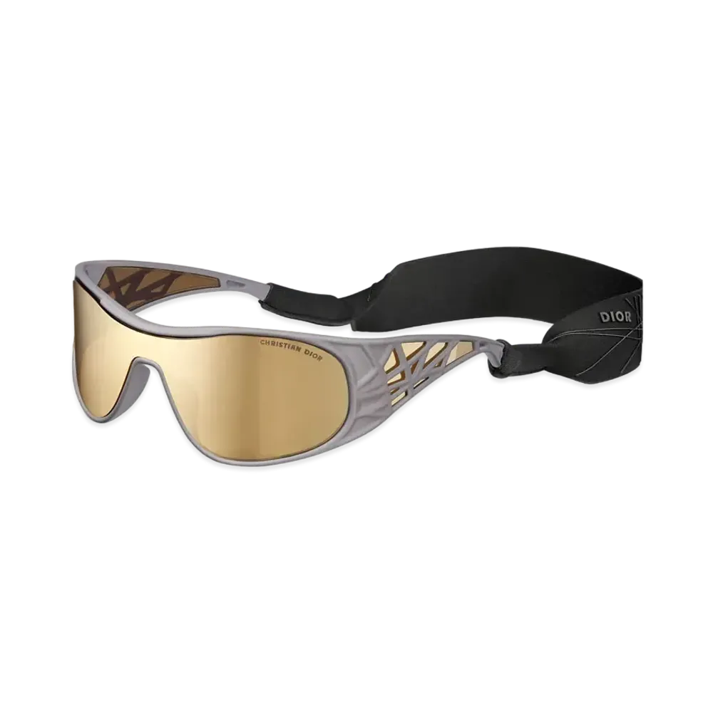 Dior x LEWIS HAMILTON DiorFluidCannage M1I Mask Sunglasses "Gray"