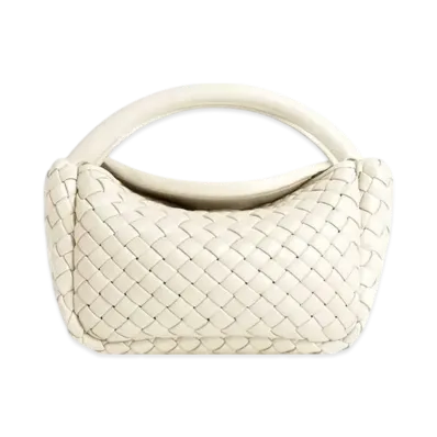 Bottega Veneta Small Cobble Top Handle "Sea Salt"