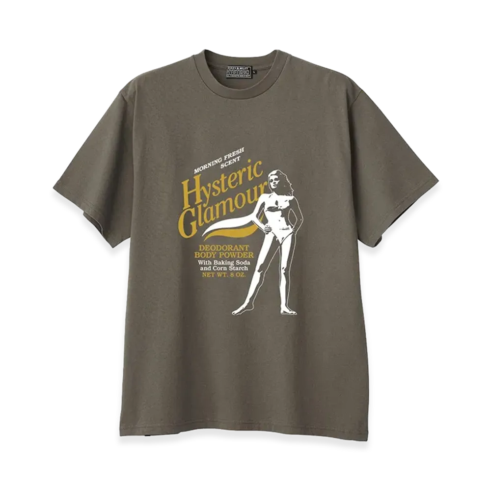 HYSTERIC GLAMOUR Hysteric Body Powder Tee "Khaki"