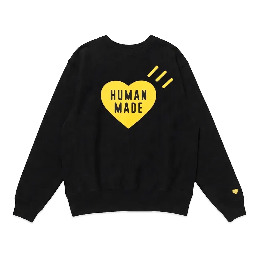 HUMAN MADE Stores Exclusive Heart Sweatshirt Shinsaibashi Parco "Black"