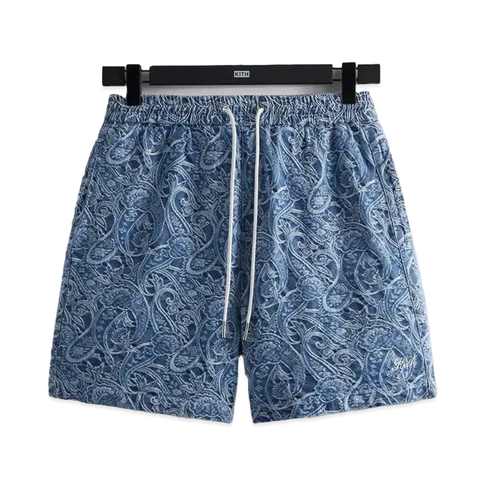 Kith Japanese Indigo Paisley Active Short "Indigo"