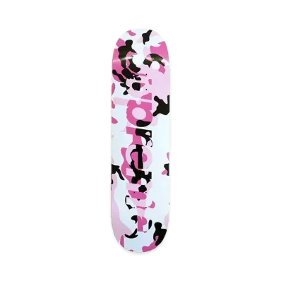 Supreme Camo Logo Skateboard "Camo Pink"