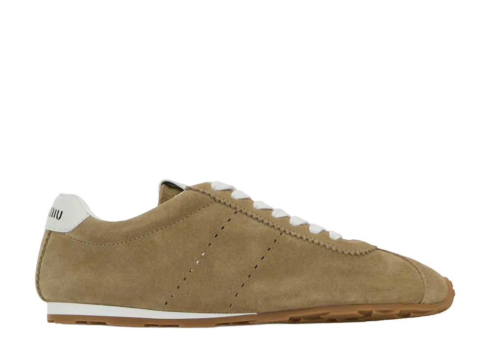 MIU MIU Women's Plume Sneakers "Desert Beige"
