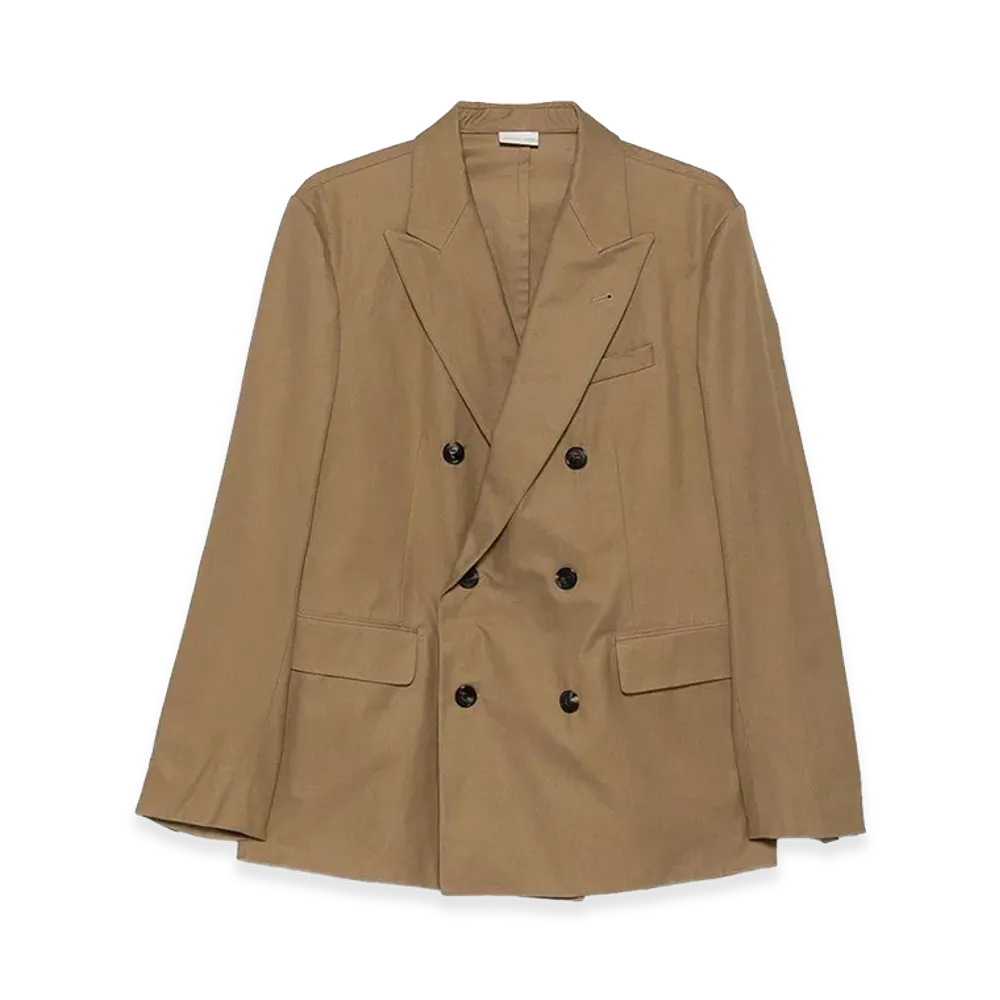 DRIES VAN NOTEN Oversized Double Breasted Blazer "Camel"