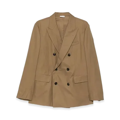 DRIES VAN NOTEN Oversized Double Breasted Blazer "Camel"