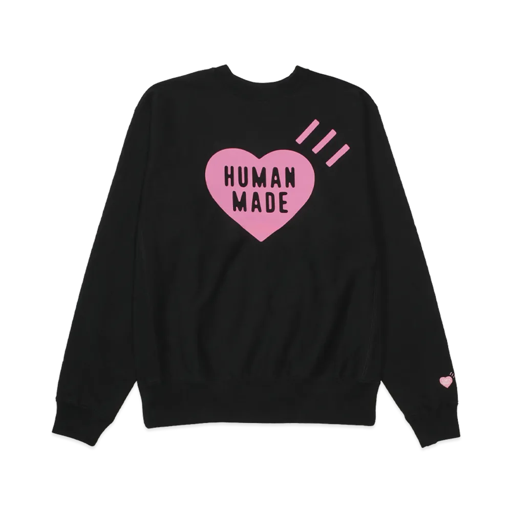 HUMAN MADE Stores Exclusive Heart Sweatshirt Harajuku "Black"