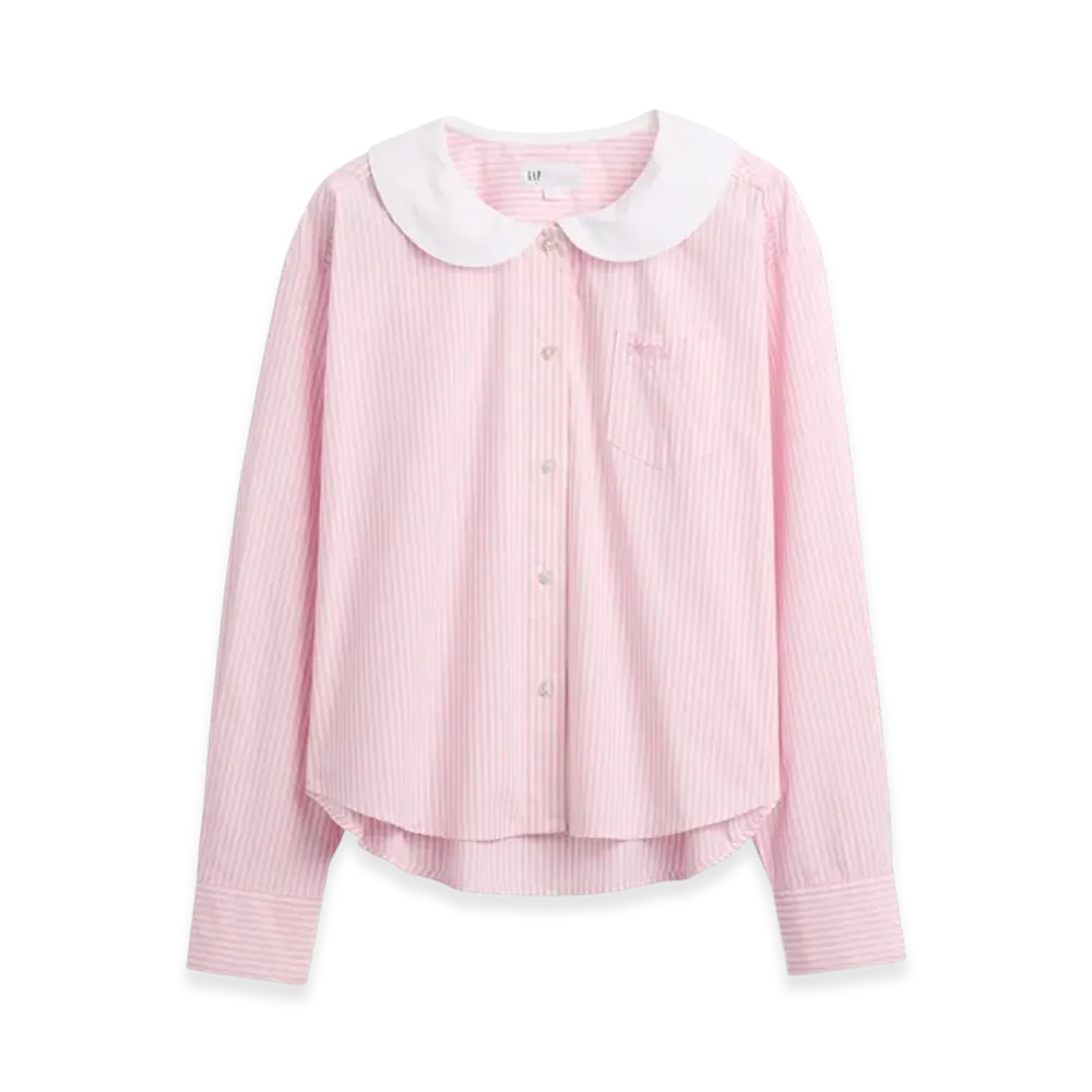 Gap x Sandy Liang Women's Poplin Oversized Shirt "May Pink"