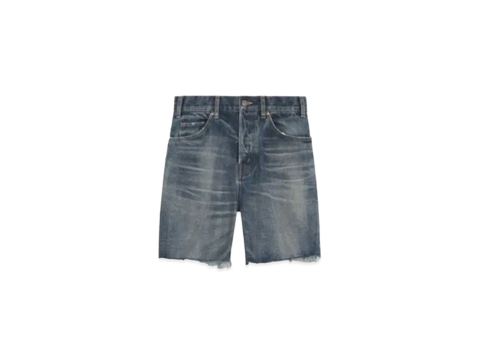 CELINE Bermuda Skate Pants / Dark Union Wash Denim "Dark Union Wash"