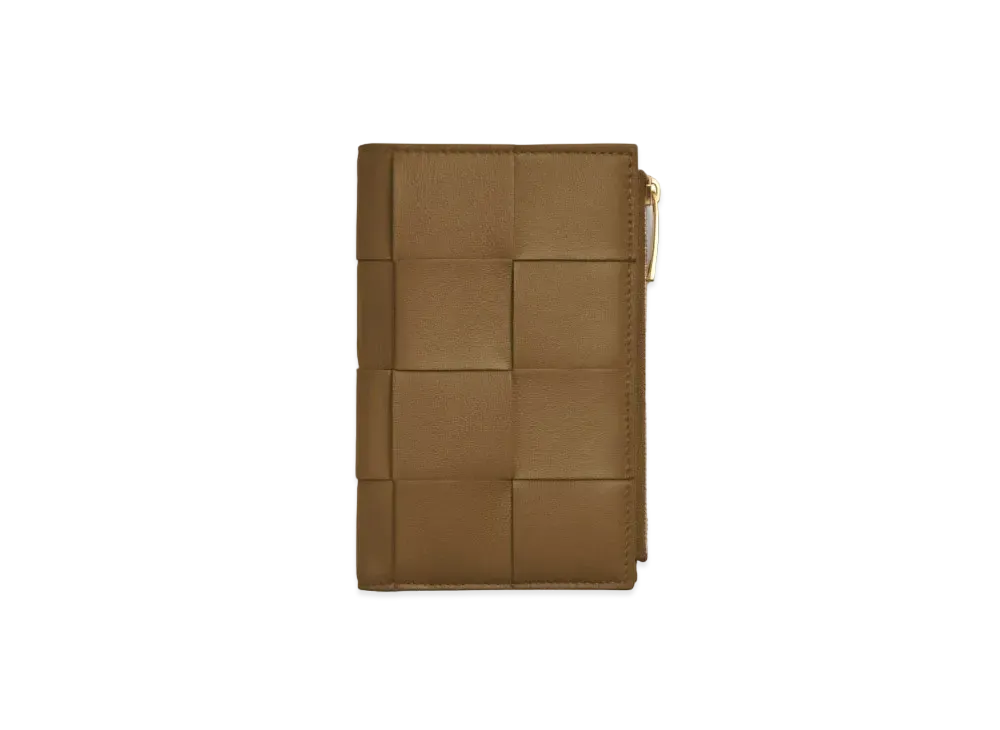 Bottega Veneta Bifold Zip Wallet "Acorn"