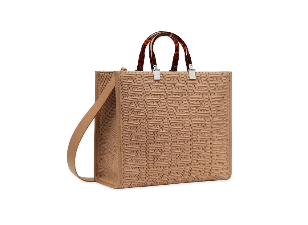 FENDI Sunshine Medium Ff Fabric Shopper "Beige"