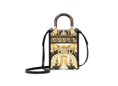 FENDI x Versace Fendace Printed FF Leather Mini Bag "Multicolor"
