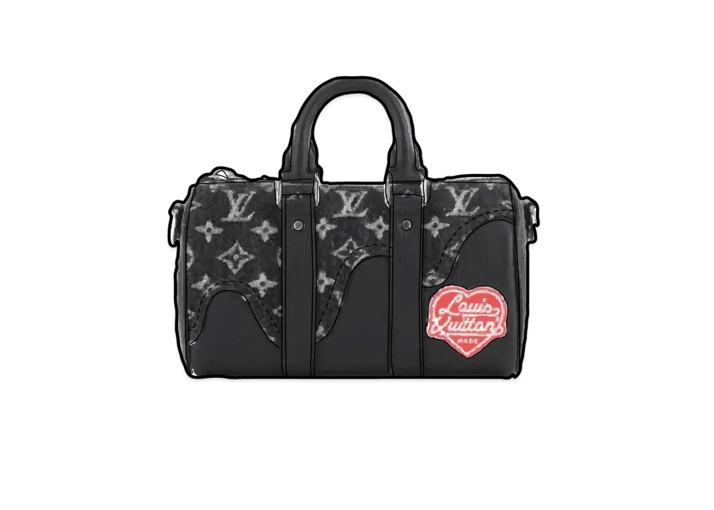 ルイヴィトン LOUIS VUITTON×NIGO キーポル キーポル・バンドリエール 50」M45975「LOUIS VUITTON X NIGO