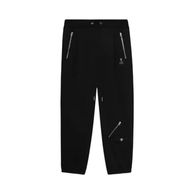 A BATHING APE Bape Black Rider Zip Sweat Pants "Black"