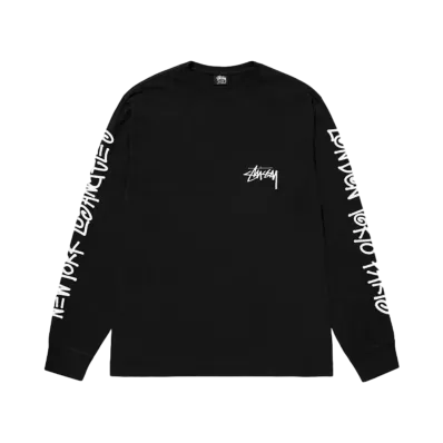 Stussy Big Cities LS Tee Pigment Dyed "Black "