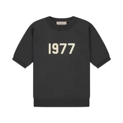 FEAR OF GOD ESSENTIALS 1977 SS RAGLAN CREWNECK "Iron"
