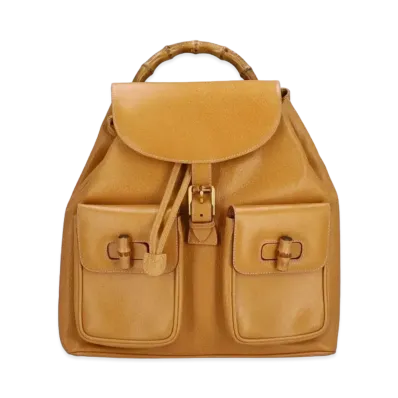 GUCCI Backpack Bamboo Leather "Camel"