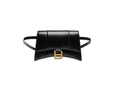 BALENCIAGA Hourglass Hand Bag "Black"