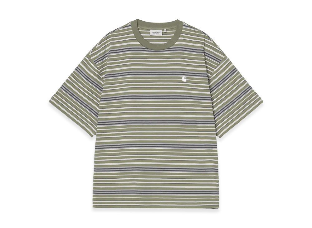 Carhartt WIP S/S Zane T-Shirt "Zane Stripe/Dollar Green"
