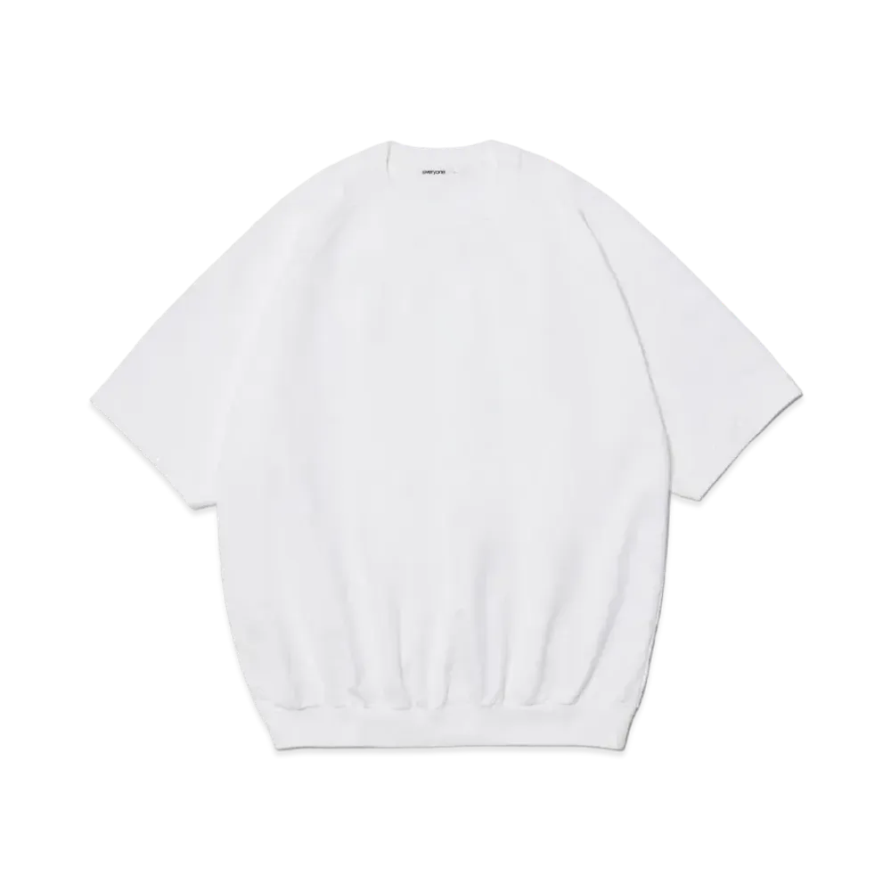 everyone Light Weight SS Cotton Crew Neck "White"