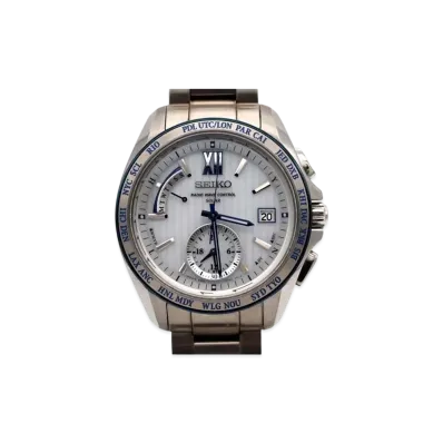 SEIKO Brights Solar Radio World Time "Silver" SAGA143