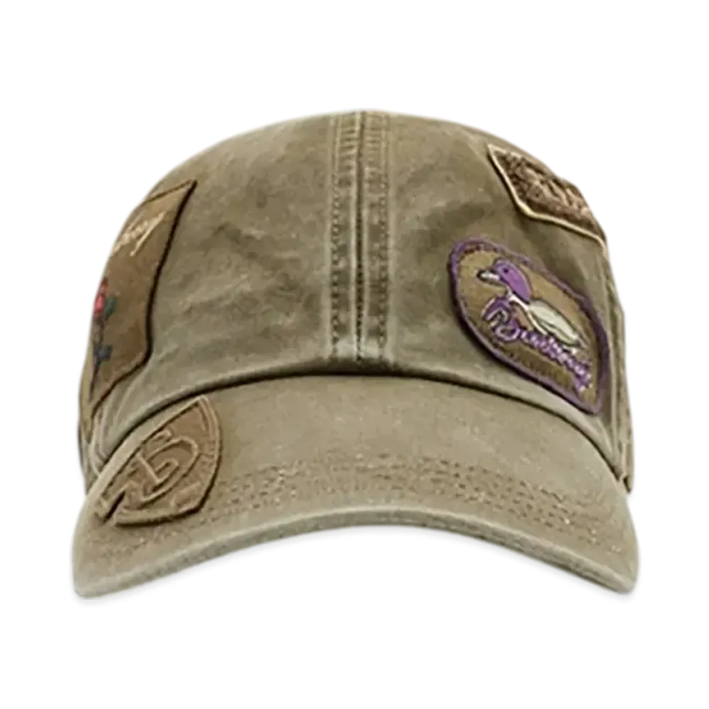 Burberry Badge Cotton Baseball Cap "Khaki"