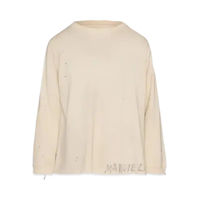 Maison Margiela Handwritten Logo Top "Dirty Ecru"