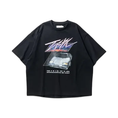 TIGHTBOOTH Initial T T-Shirt "Black"