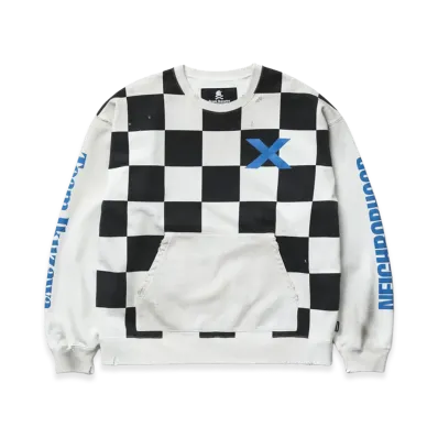 NEIGHBORHOOD x Team Ikuzawa Savage Sweat Shirt LS "Black/White"