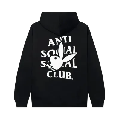 ANTI SOCIAL SOCIAL CLUB SS22 Playboy x ASSC Bunny Logo Hoodie "Black"