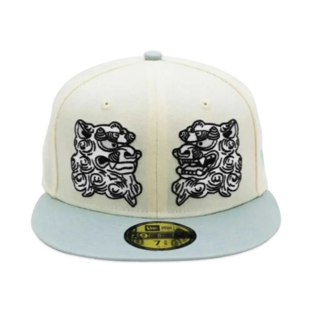 NEW ERA x THE CAP OKINAWA SCHIESSER Youth 9Fifty "Ivory/Light Blue"