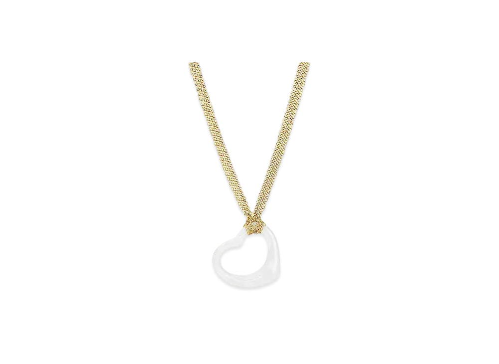 Tiffany & Co. Elsa Peretti Open Heart Pendant 18K "White/Gold"