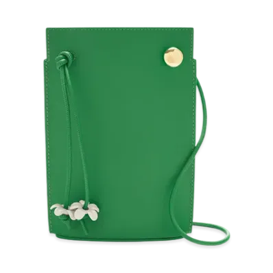 LOEWE Pebble Dice Pocket "Tropical Green/White"