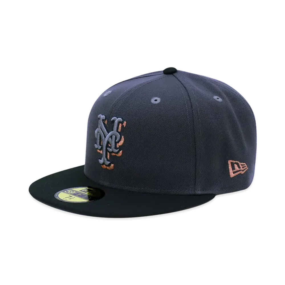 NEW ERA x THE CAP 59Fifty Jupiter New York Mets "Graphite/Black"