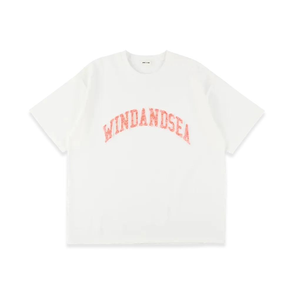 WIND AND SEA Sagara Embroidery College Logo Tee "White"