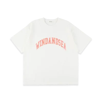 WIND AND SEA Sagara Embroidery College Logo Tee "White"