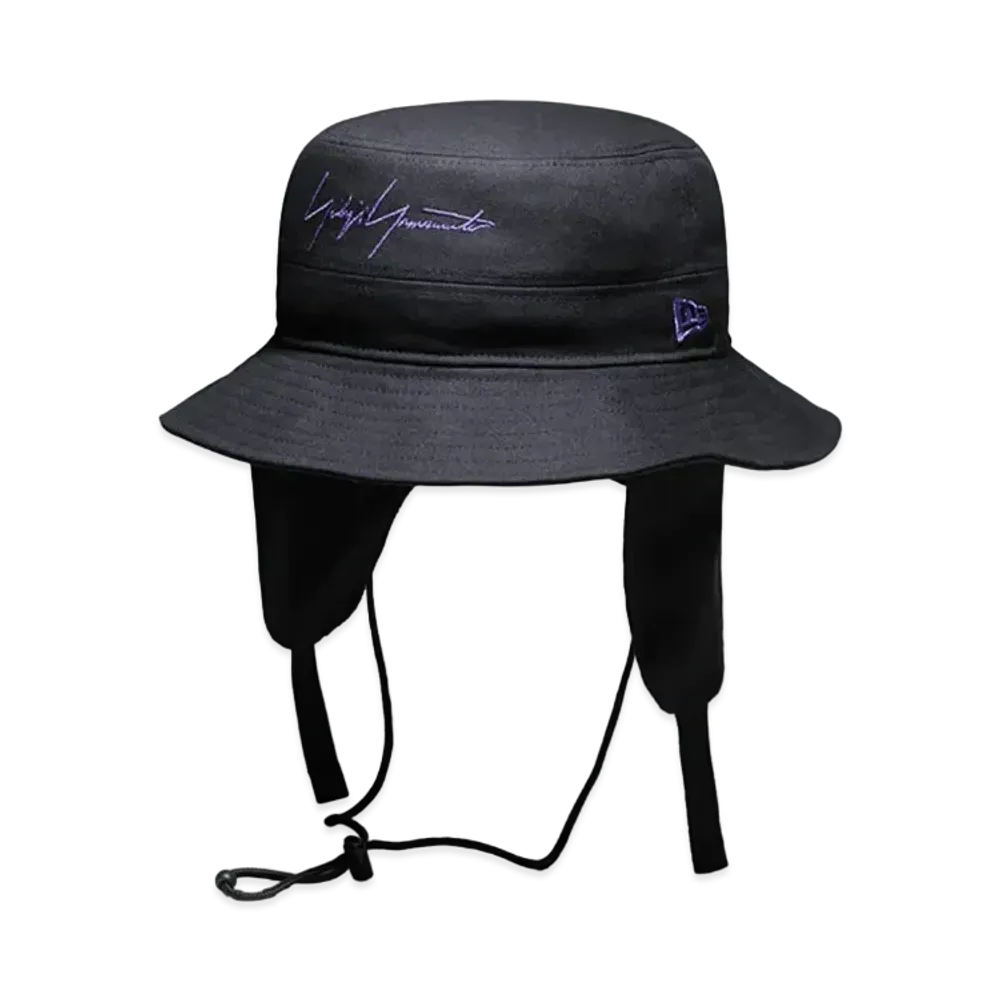 Yohji Yamamoto Pour Homme NEW ERA DUCK COTTON ADVENTURE DOG EAR YY LEATHER PATCH "Black"